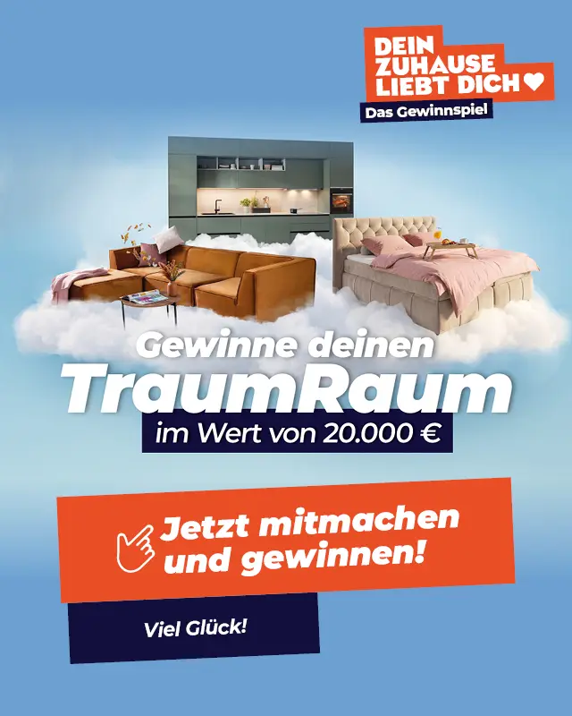 Gewinne deinen TraumRaum im Wert von 20.000 € - Jetzt mitmachen und gewinnen